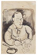 Rudolf Levy, drawing from sketchbook of Jules Pascin 1907